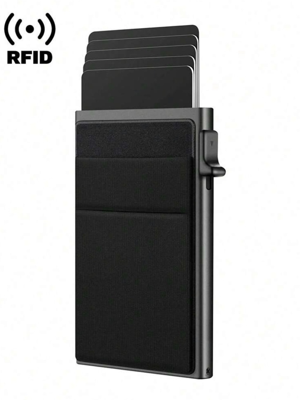 Slim RFID Blocking Card Wallet - Black